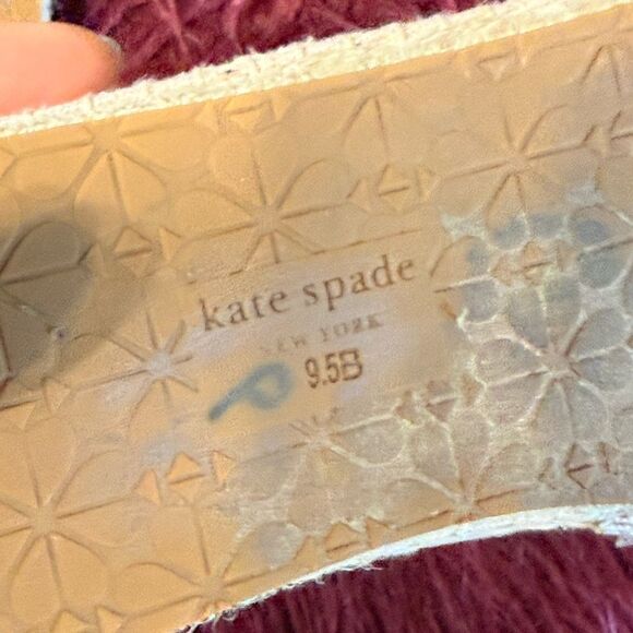 Kate Spade Beige‎ Giraffe Embroidered Espadrilles Sz 9B